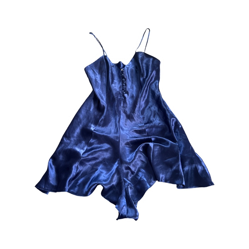 Silky Blue Romper